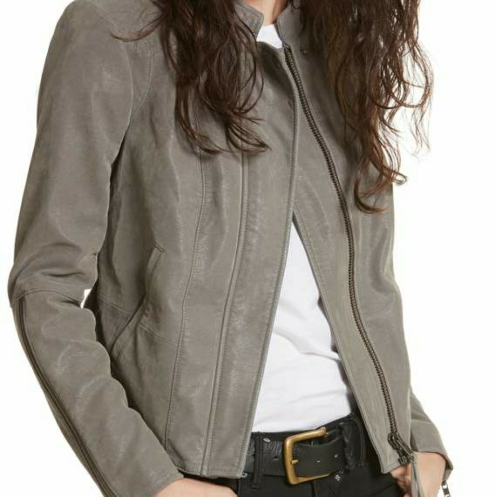 Free People Steel Mill faux leather jacket. NWT